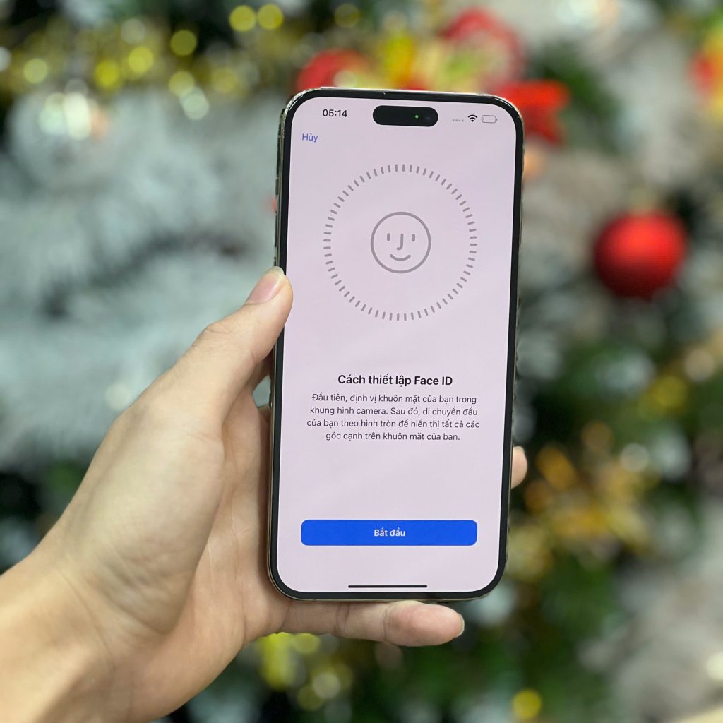 kiểm tra tính năng faceid