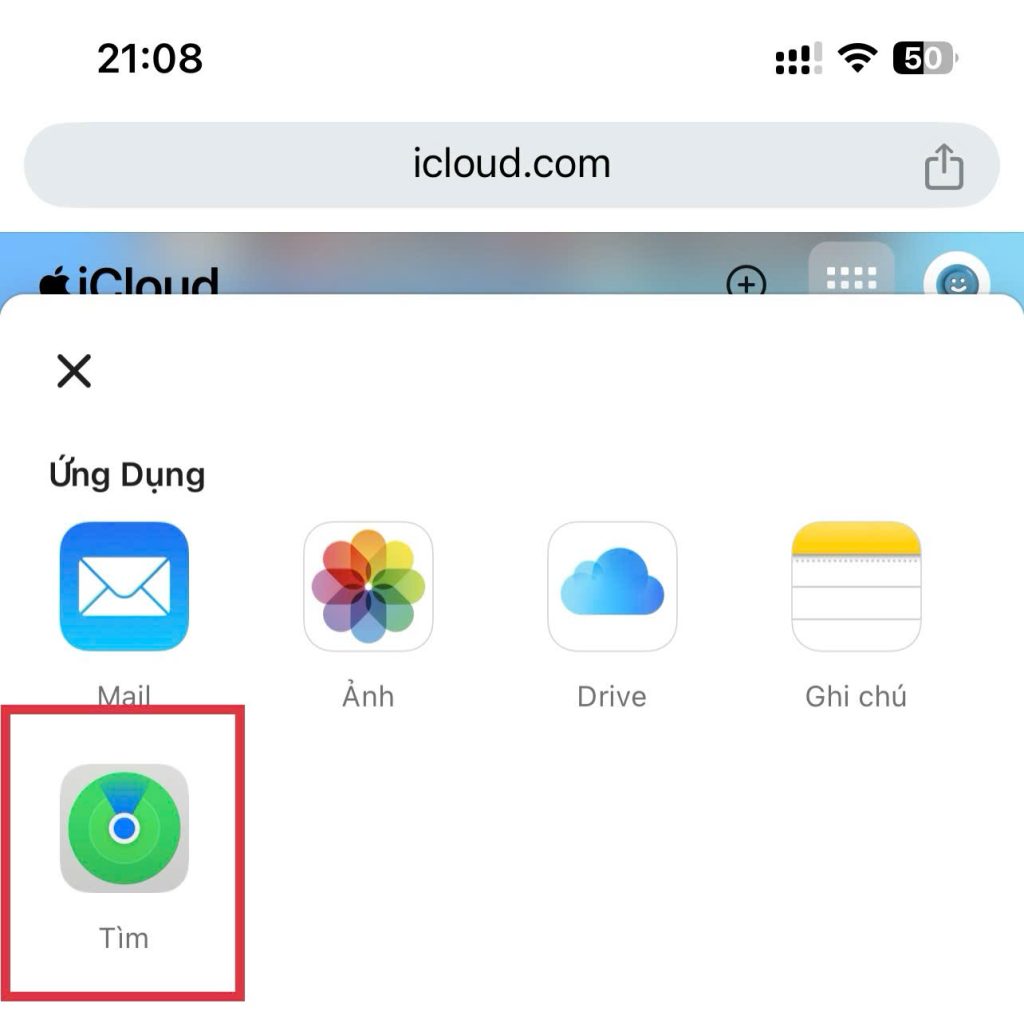 chế độ tìm iPhone
