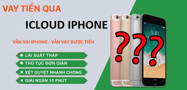 Một mẫu quảng cáo về việc vay tiền bằng iCloud 