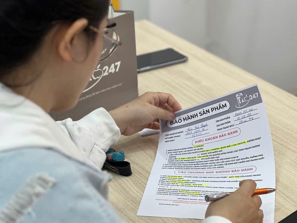 Tại Táo 247 luôn có chính sách bảo hành trọn đời