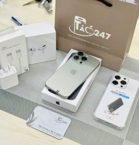 iPhone 16 Pro cũ kèm hộp, sạc, tai nghe và bảo hành tại Táo 247 Đà Nẵng