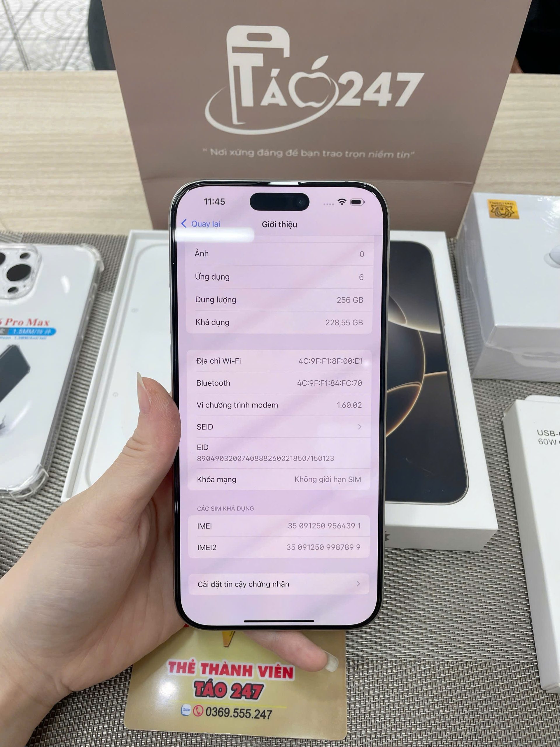 Kiểm tra IMEI và thông tin iPhone cũ tại Táo 247 Đà Nẵng – minh bạch, rõ ràng trước khi mua