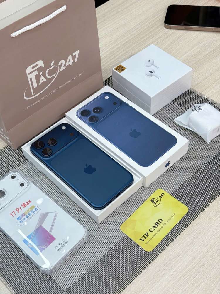 iPhone 17 Pro Max màu xanh tại Táo 247 Đà Nẵng – máy mới fullbox, phụ kiện chính hãng