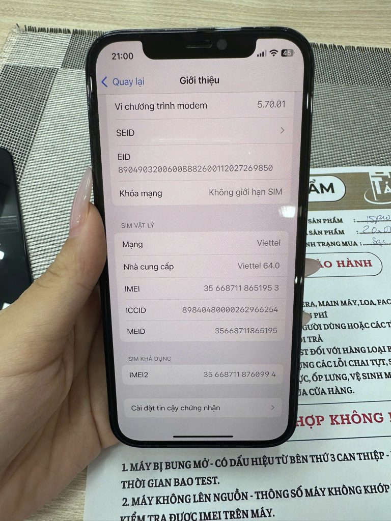 Kiểm tra thông tin iPhone cũ bằng IMEI tại Táo 247 Đà Nẵng
