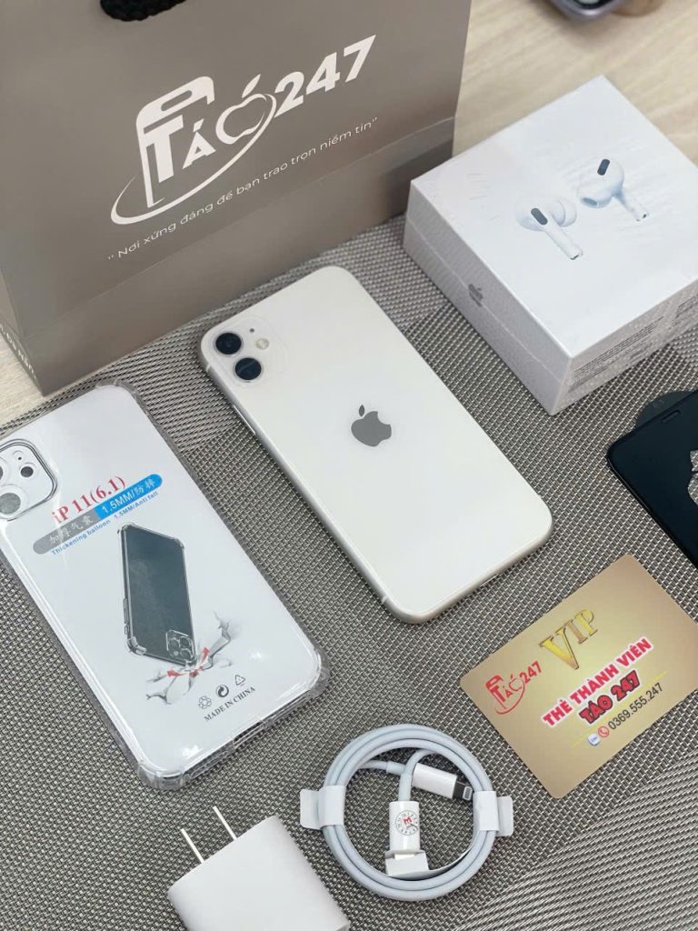 iPhone 11 Thường Cũ với thiết kế viền nhôm, màn hình Liquid Retina 6.1 inch. Tính năng & Hiệu năng: Camera kép 12MP, chip A13 Bionic mạnh mẽ, pin trâu.