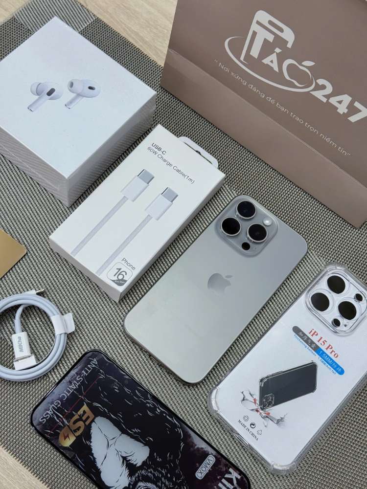 iPhone 15 Pro cũ tại Táo 247 – máy zin 100%, giá tốt nhất 2025