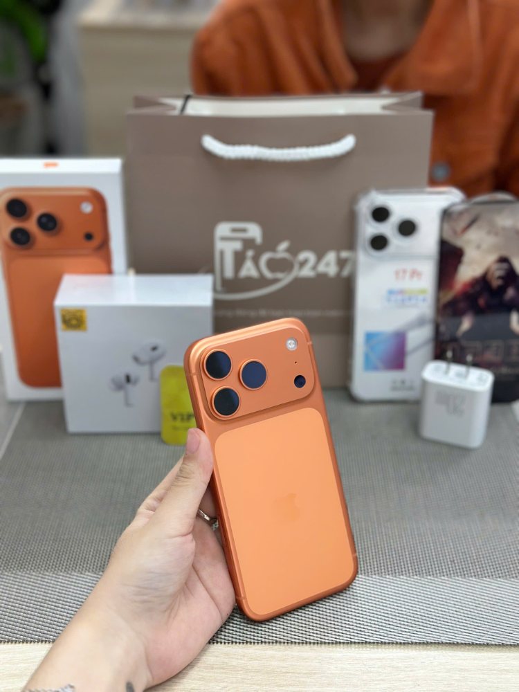iPhone 17 Pro Max cũ màu cam tại Táo 247 Hồ Chí Minh – máy zin 100%, giá tốt, bảo hành 12 tháng