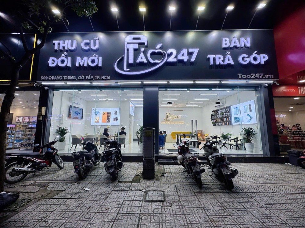 Cửa hàng Táo 247 Hồ Chí Minh – Thu cũ đổi mới, bán iPhone trả góp tại 509C Quang Trung, Gò Vấp