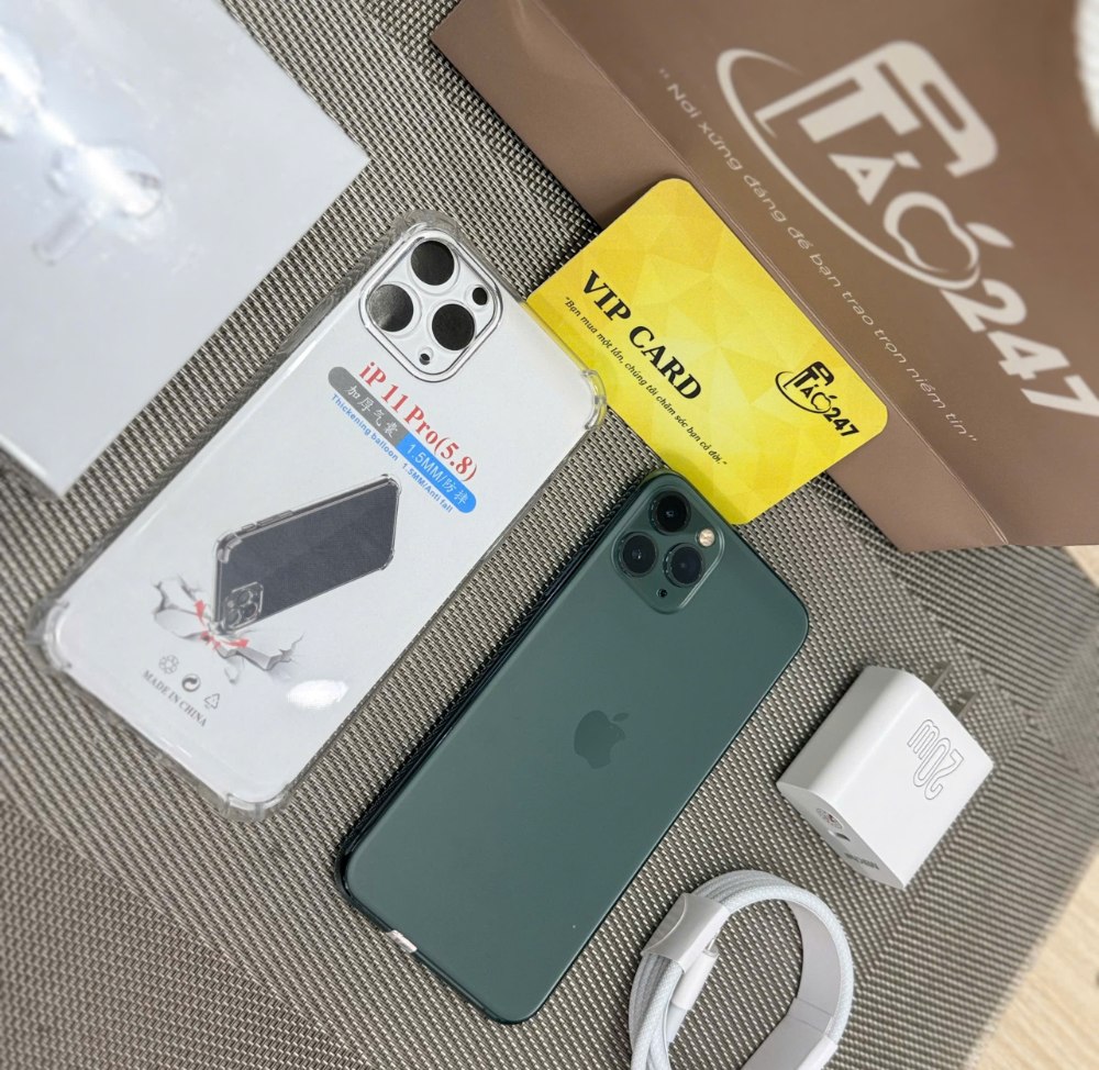 iPhone 11 Pro Hồ Chí Minh – Máy zin 100%, full phụ kiện và thẻ VIP Táo 247 Gò Vấp.