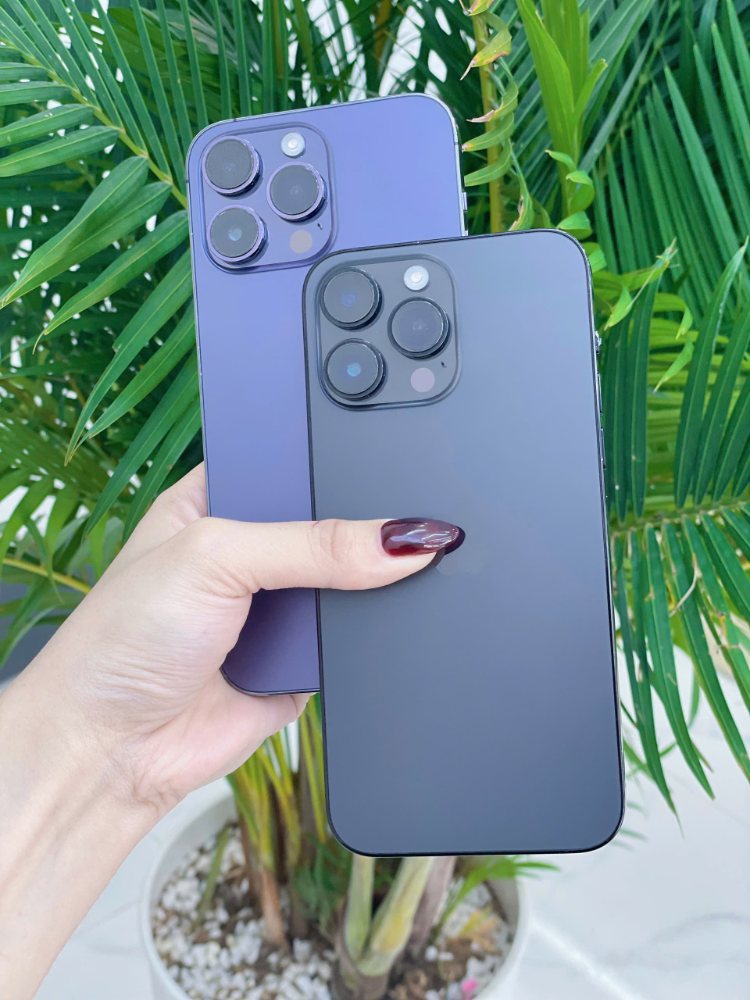 iPhone 14 Pro Max Đà Nẵng – Hình ảnh thực tế sản phẩm tại Táo 247, màu tím và đen sang trọng