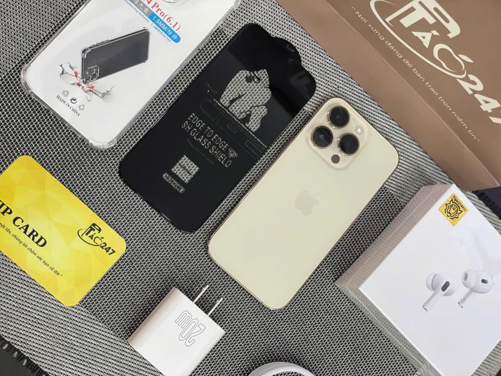 Fullbox iPhone 14 Pro cũ màu trắng tại Táo 247 Hồ Chí Minh – tặng phụ kiện chính hãng