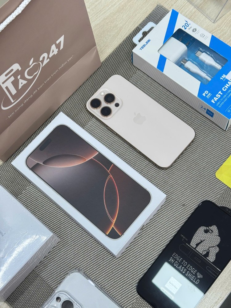 iPhone 16 Pro Max chính hãng tại Táo 247 Đà Nẵng – máy zin nguyên seal, bảo hành dài hạn, giá tốt nhất 2025.