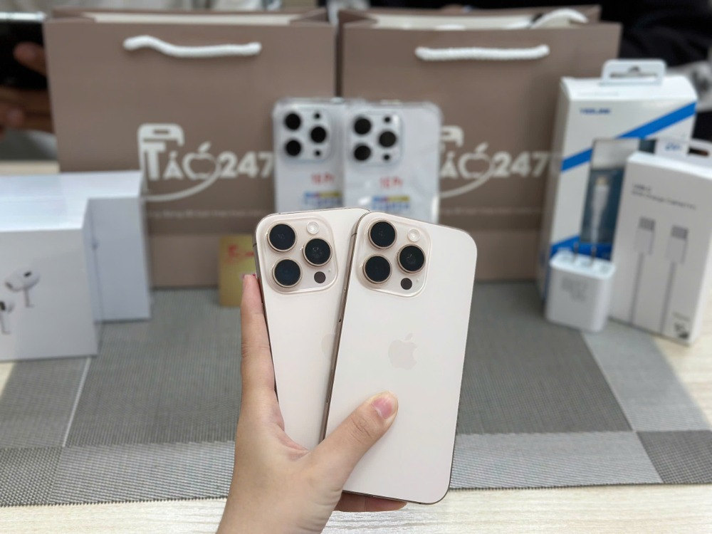 iPhone 16 Pro Hồ Chí Minh giá tốt tại Táo 247 – Siêu phẩm mới nhất 2025, máy zin 100%, bảo hành 12 tháng
