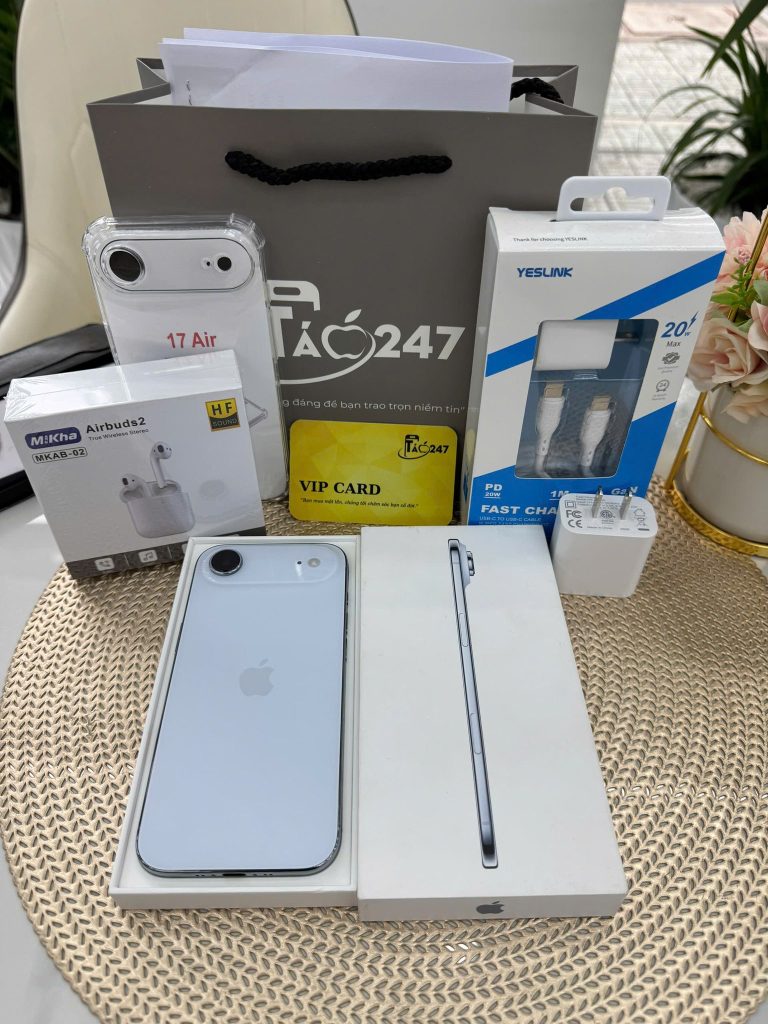 iPhone 17 Air Hồ Chí Minh fullbox – máy zin 100%, tặng phụ kiện chính hãng tại Táo 247