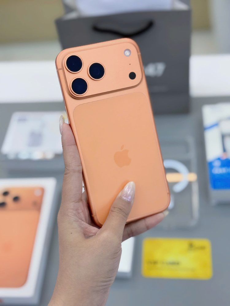 iPhone 17 Pro Max trả góp Hồ Chí Minh – Máy zin 100%, màu cam mới, mua tại Táo 247 Gò Vấp