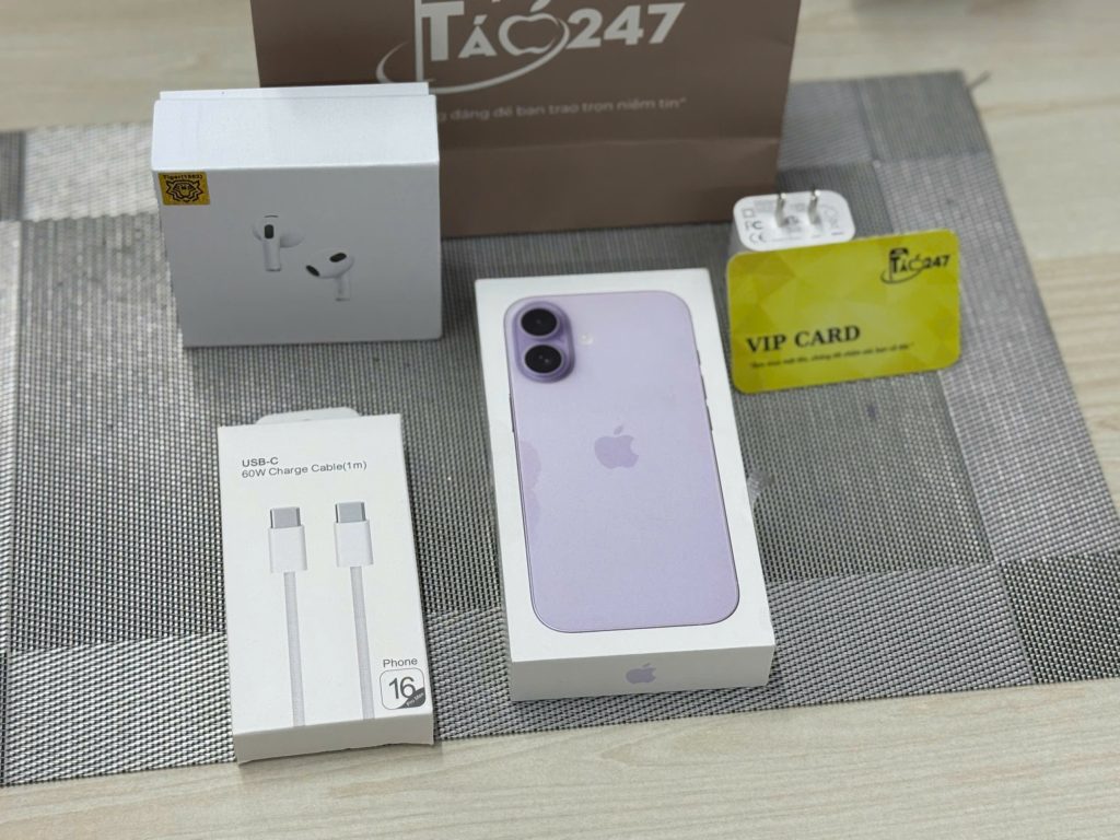iPhone 17 bản thường màu tím fullbox tại Táo 247 Hồ Chí Minh – máy mới, phụ kiện đầy đủ, giá tốt nhất 2025