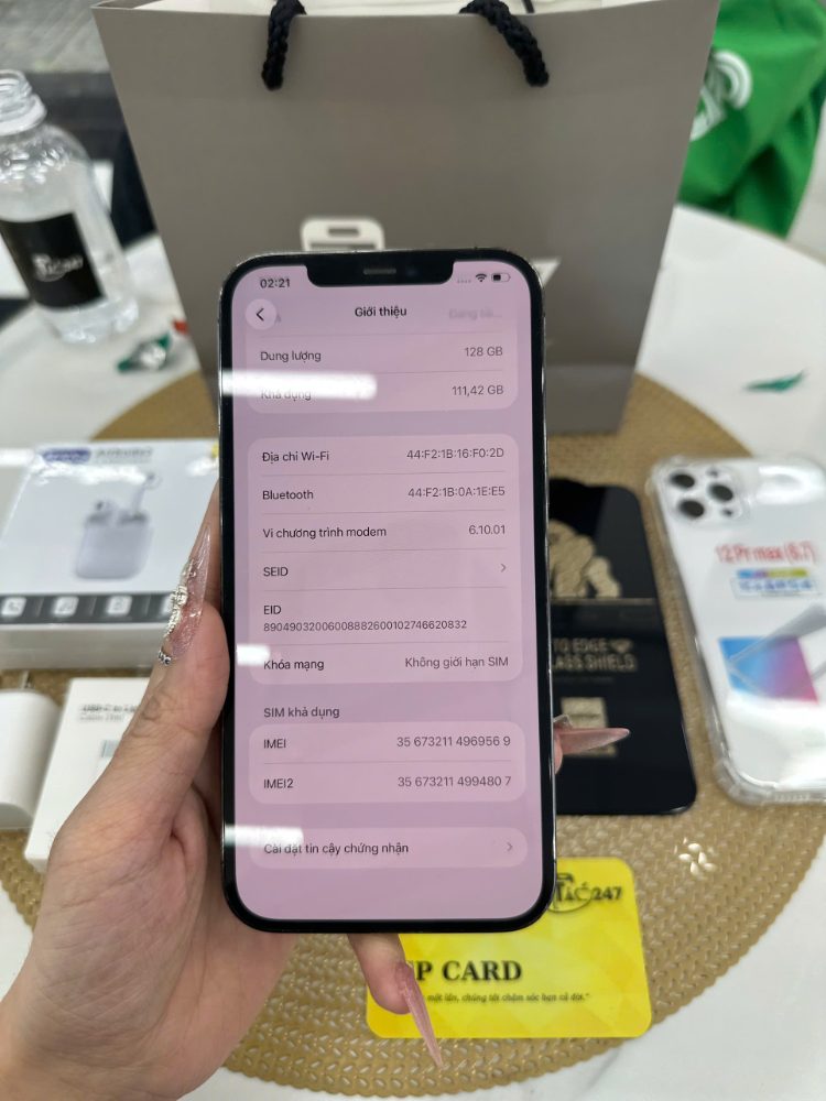 Cách check IMEI iPhone bằng tay trực tiếp trong phần Cài đặt