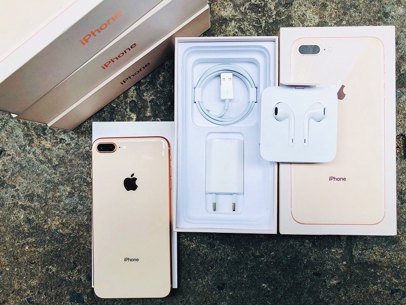 iPhone 8 Plus cũ chính hãng quốc tế full box, phụ kiện kèm theo, bán tại Táo 247 Đà Nẵng.