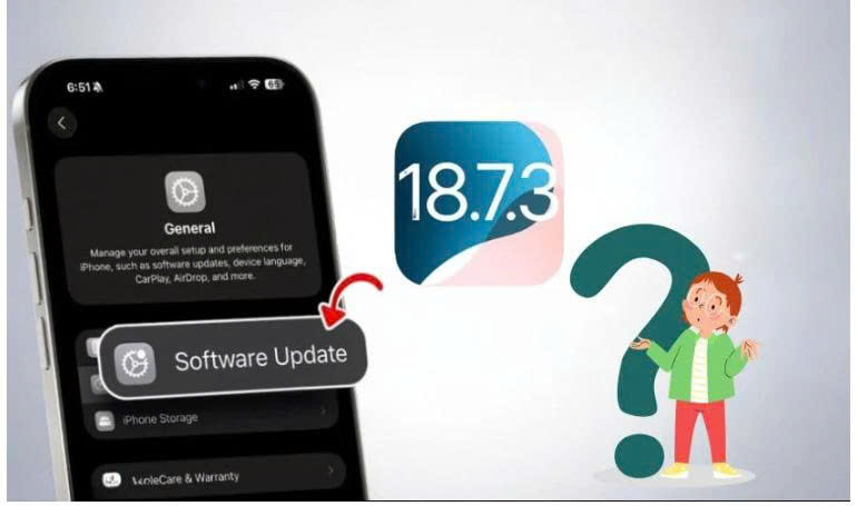 Cách cập nhật iOS 18.7.3 trên iPhone qua mục Software Update