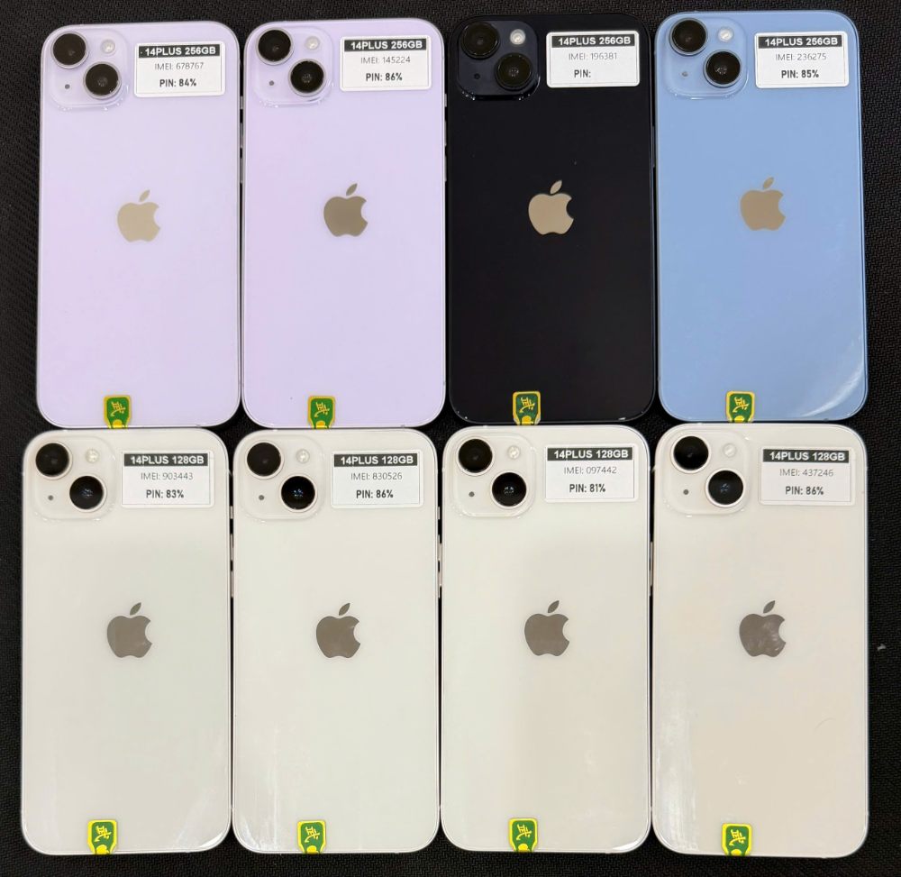 Các màu iPhone 14 Plus cũ like new tại cửa hàng Táo 247 Đà Nẵng