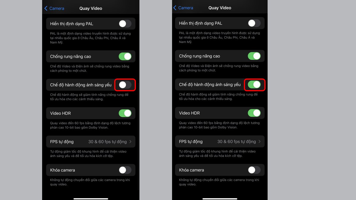 Chế độ Action Mode cho video mượt mà ấn tượng