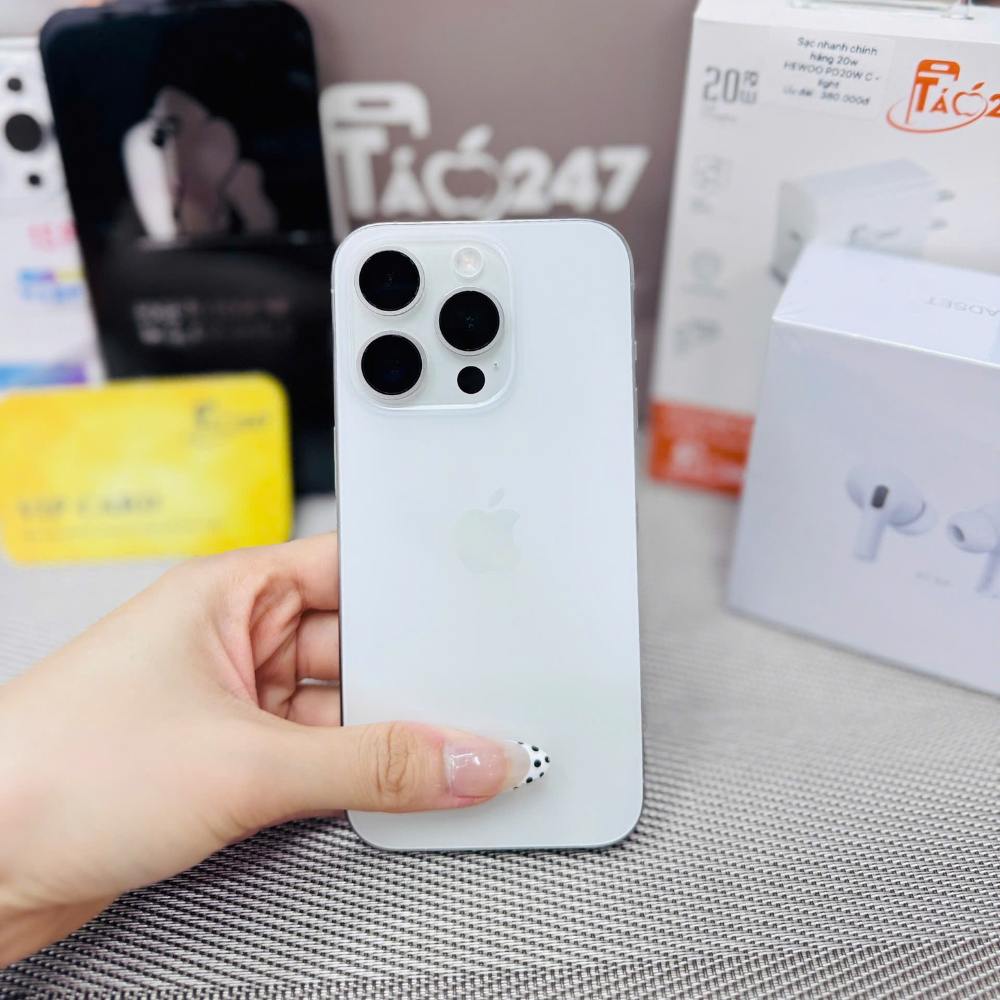 iPhone 15 Pro White Titanium Đà Nẵng Táo 247