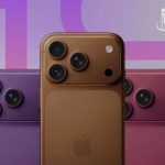 Ba chiếc iPhone 18 màu tím, nâu và đỏ mận theo bảng màu dự kiến