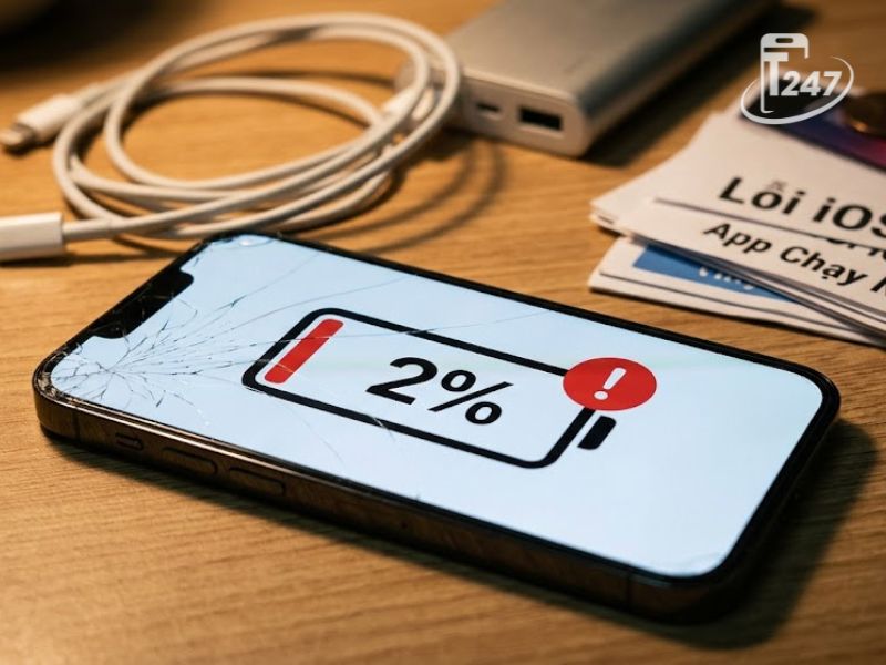 Nguyên nhân khiến iPhone tụt pin nhanh chóng