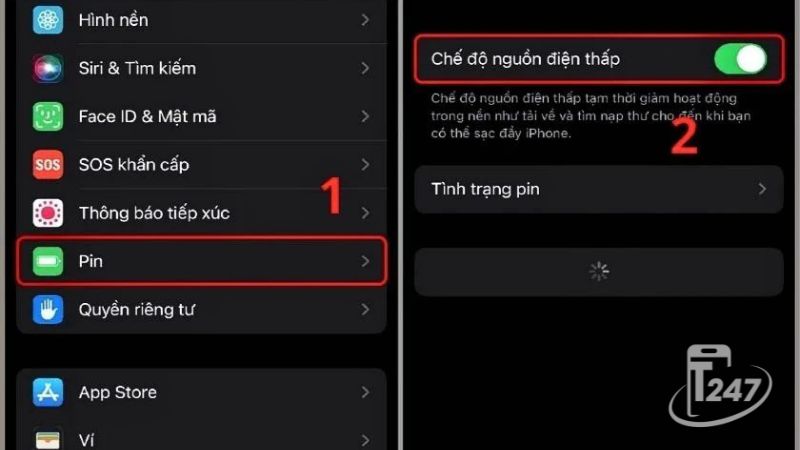 Bật Chế độ nguồn điện thấp
