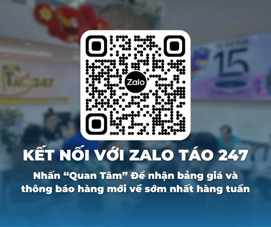 Quét mã QR Zalo liên hệ Táo 247