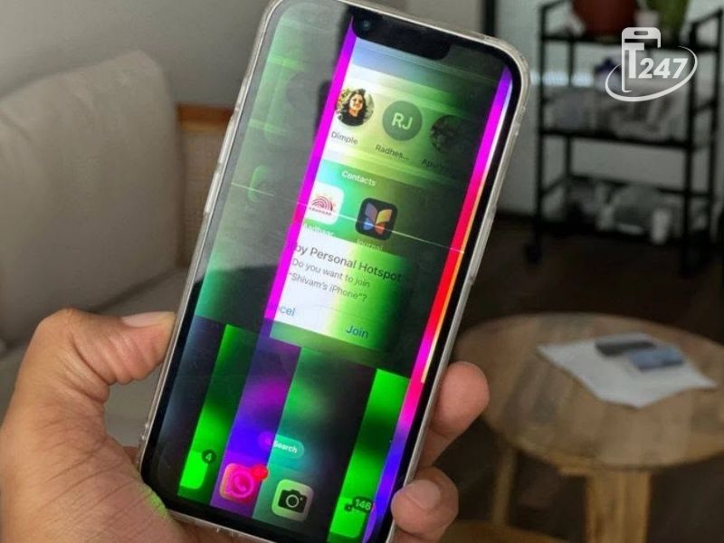 iPhone X Bị Sọc Xanh Màn Hình