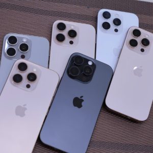 Đủ màu Titan iPhone 16 Pro Max cũ like new trưng bày tại cửa hàng Táo 247 Đà Nẵng