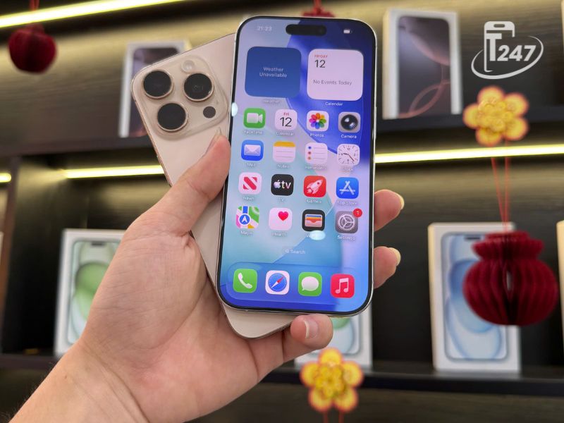 Màn hình ProMotion 120Hz sắc nét trên iPhone 16 Pro - Táo 247