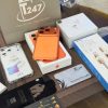 iPhone 17 Pro màu cam bên hộp máy, cường lực và gift card Táo 247