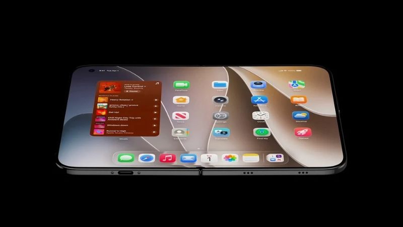 Trải nghiệm cầm mở màn hình lớn trên iPhone màn hình gập