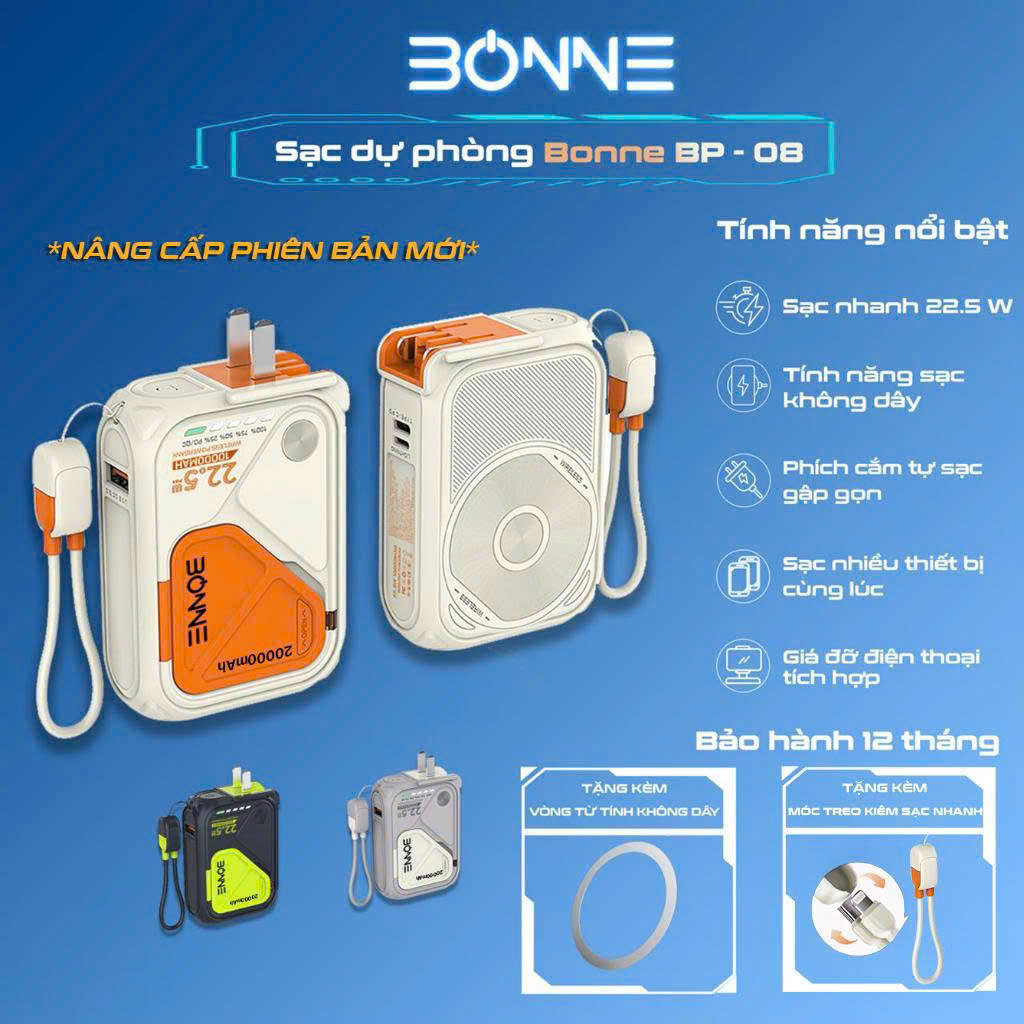 Sạc Dự Phòng BONNE BP08 - ảnh 3