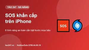 Cài SOS khẩn cấp trên iPhone trước mùa bão